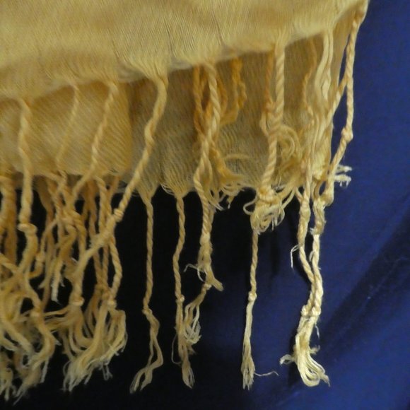 Mustard Sheer Shawl - Picture 6 of 8